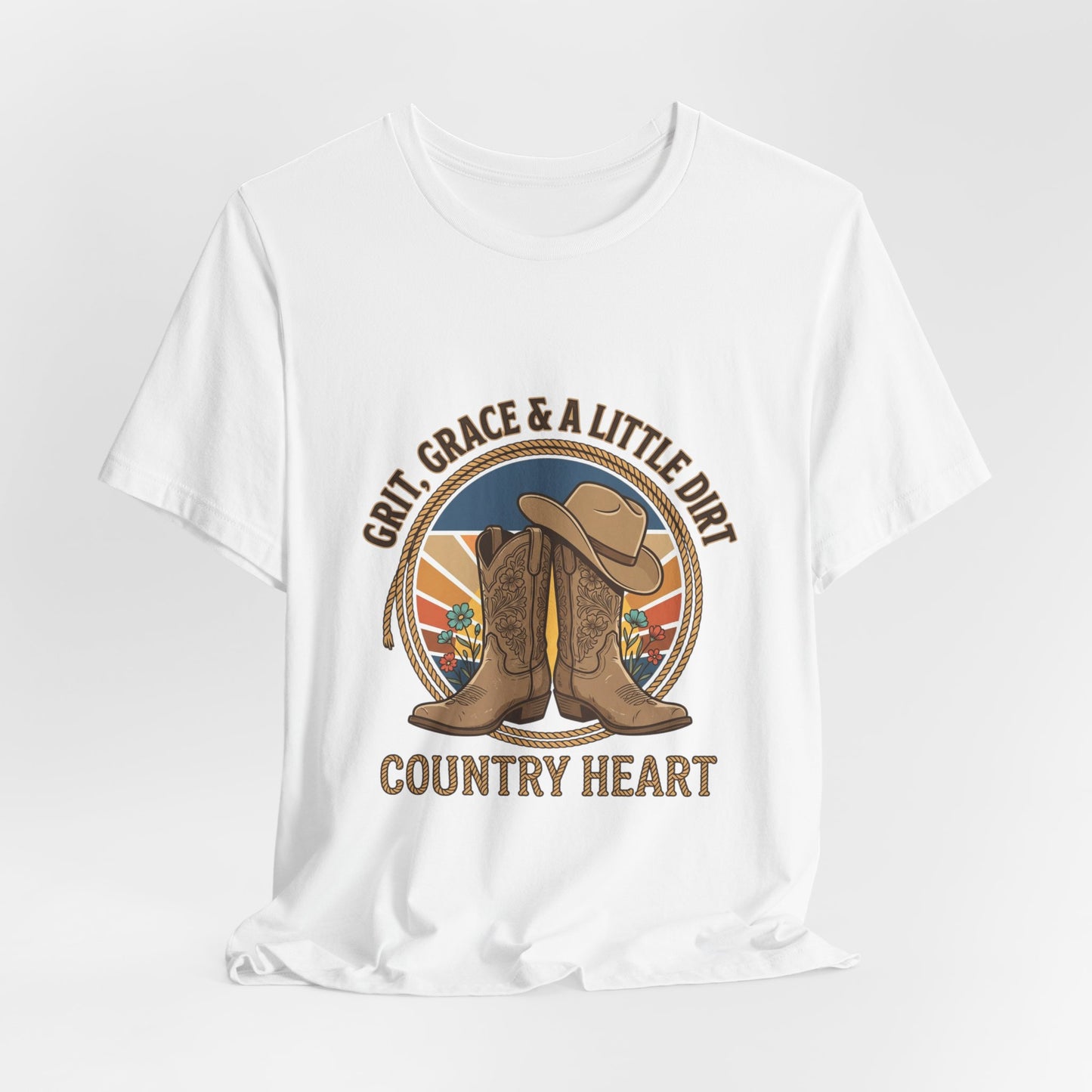 Country Heart Tee | Western Cowgirl Boots, Ranch Rodeo Rustic Prairie