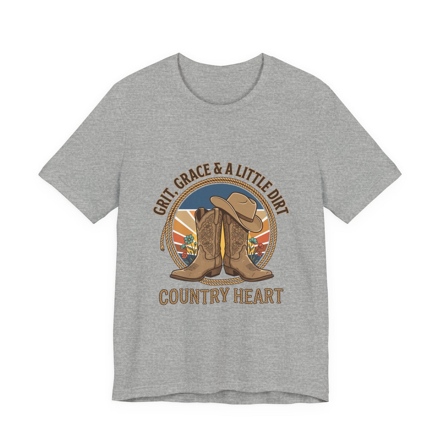 Country Heart Tee | Western Cowgirl Boots, Ranch Rodeo Rustic Prairie