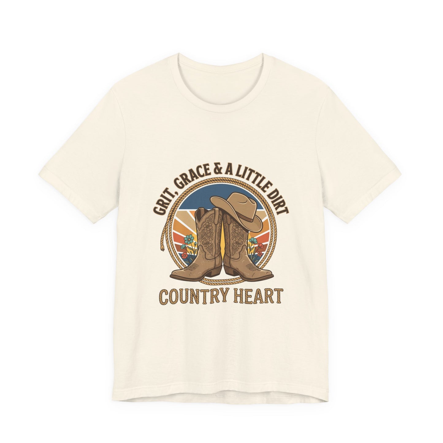 Country Heart Tee | Western Cowgirl Boots, Ranch Rodeo Rustic Prairie
