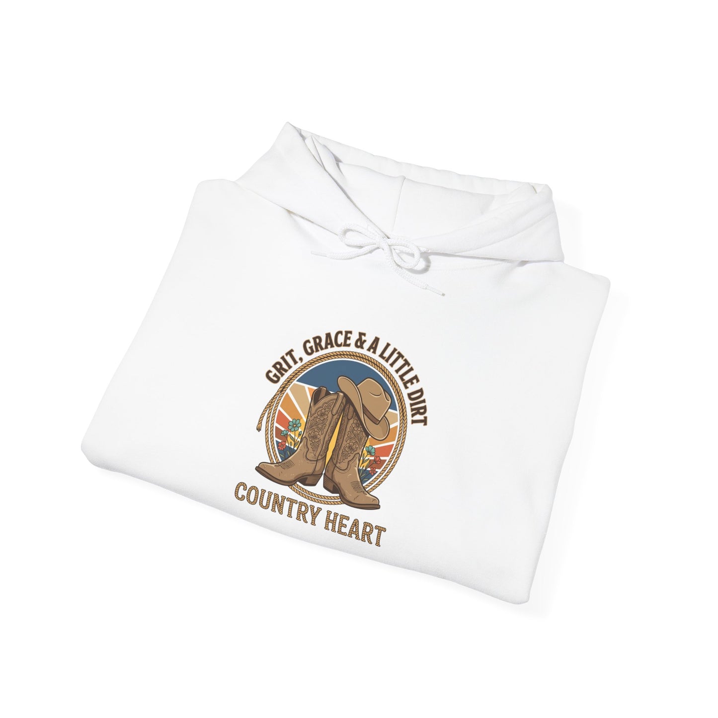 Country Heart Hoodie | western ranch cowgirl rustic prairie vintage