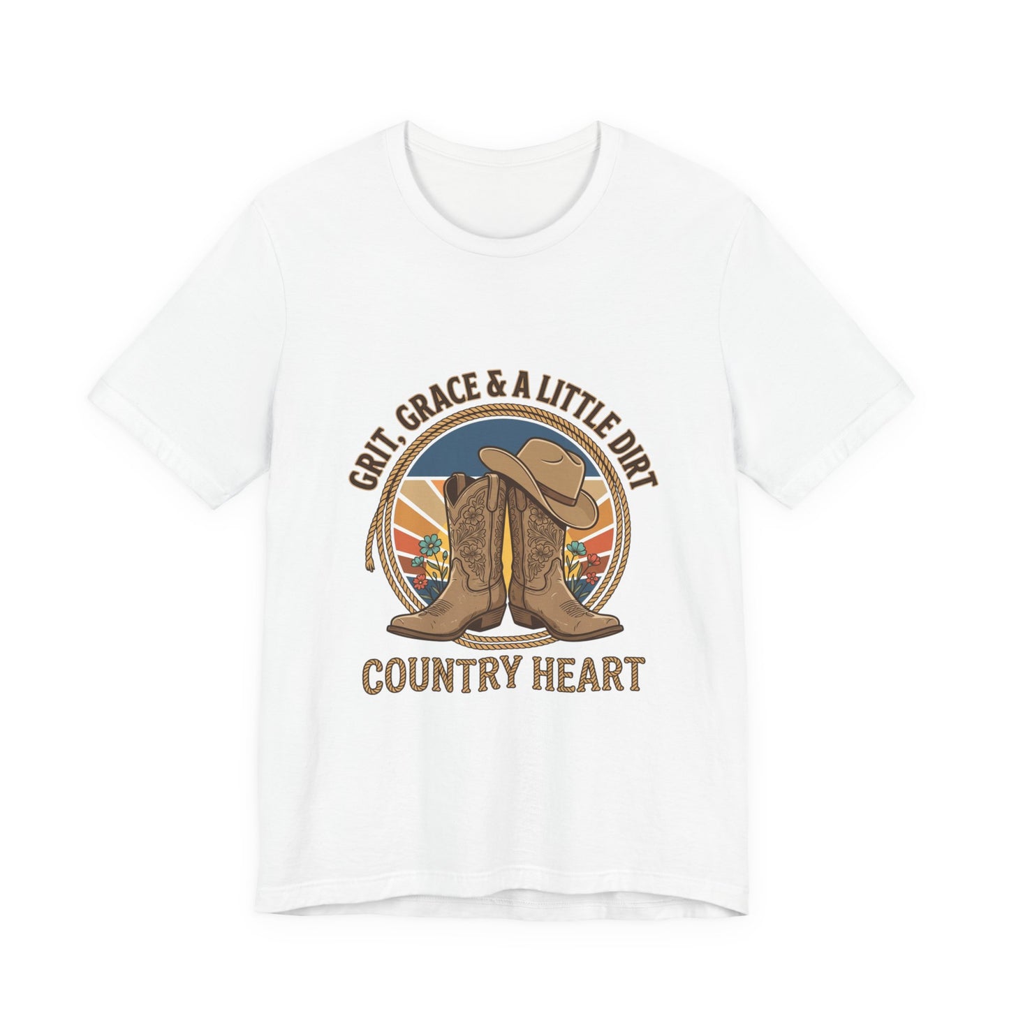 Country Heart Tee | Western Cowgirl Boots, Ranch Rodeo Rustic Prairie
