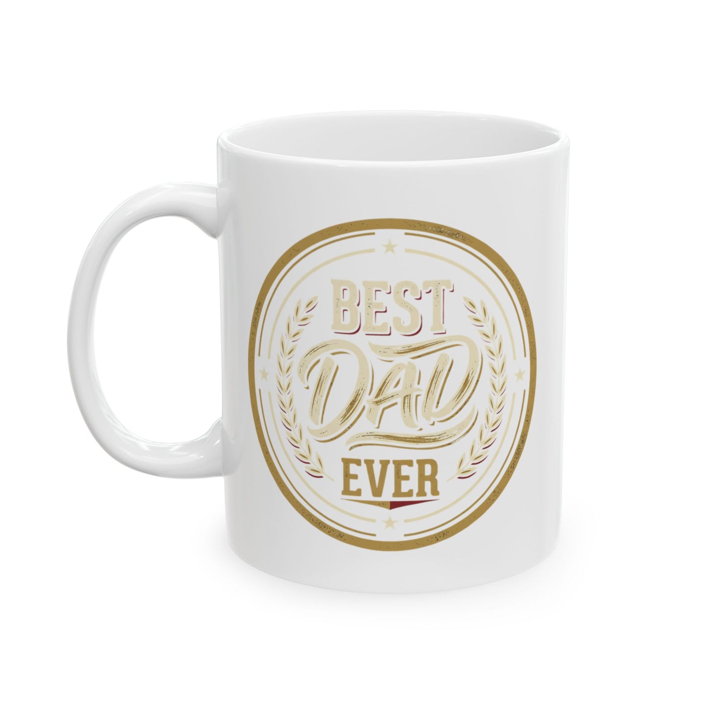 Inspirational Gold Seal Ceramic Mug — Motivational Quote Coffee Cup (11oz, 15oz)