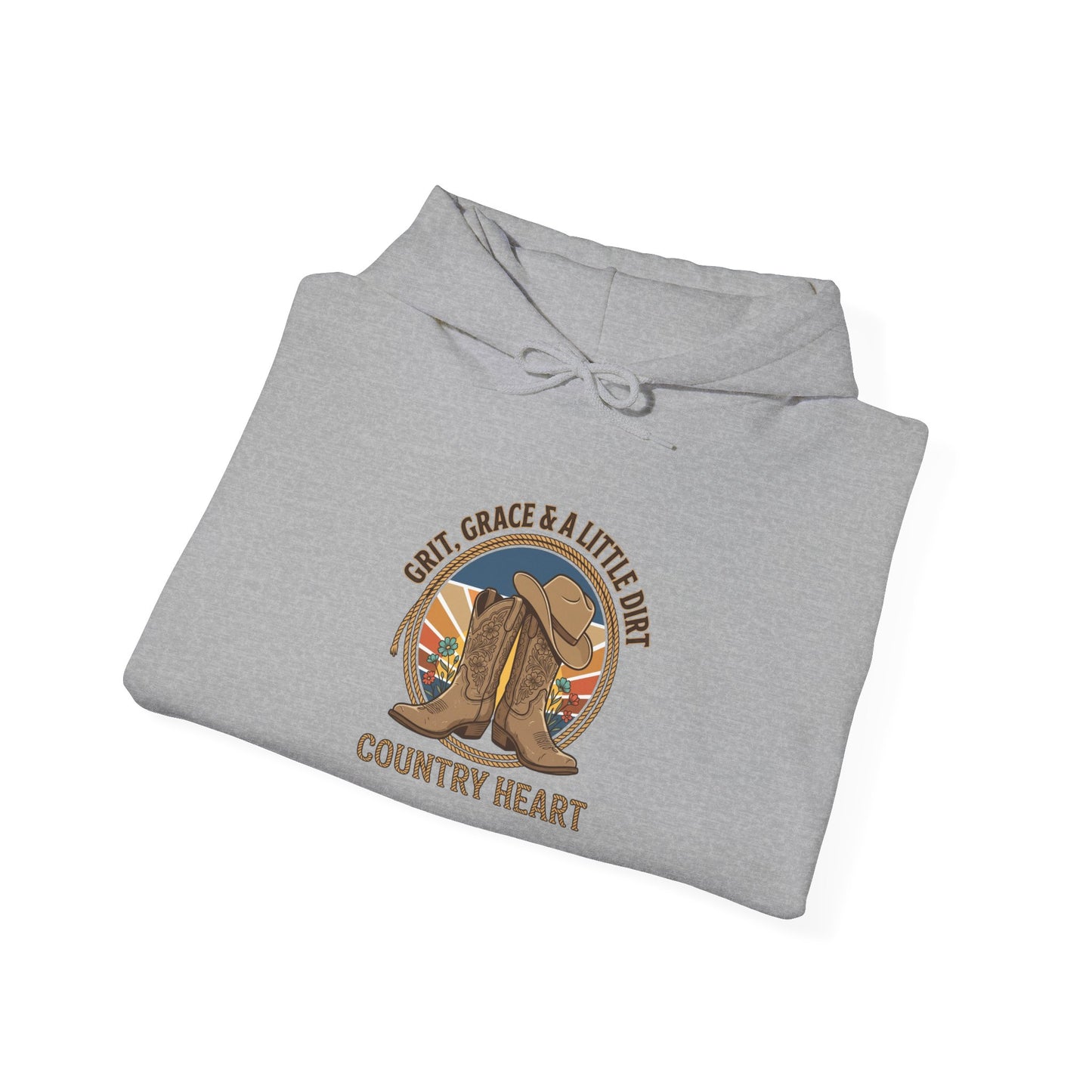 Country Heart Hoodie | western ranch cowgirl rustic prairie vintage