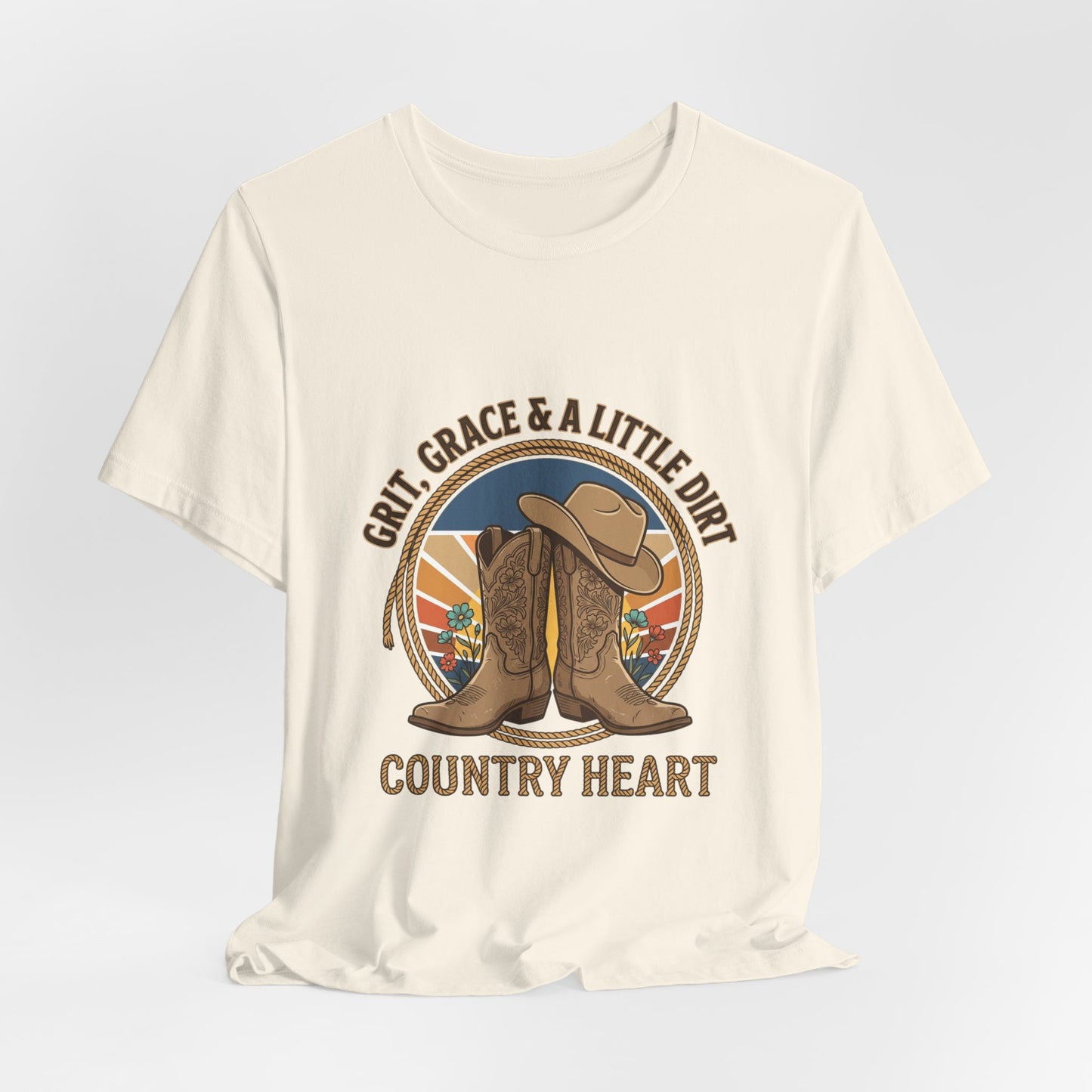 Country Heart Tee | Western Cowgirl Boots, Ranch Rodeo Rustic Prairie