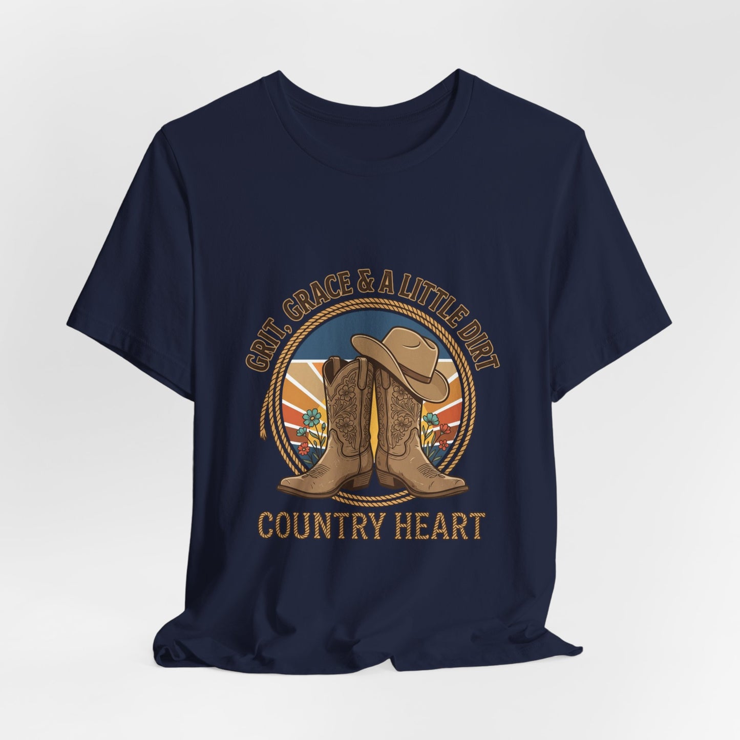 Country Heart Tee | Western Cowgirl Boots, Ranch Rodeo Rustic Prairie