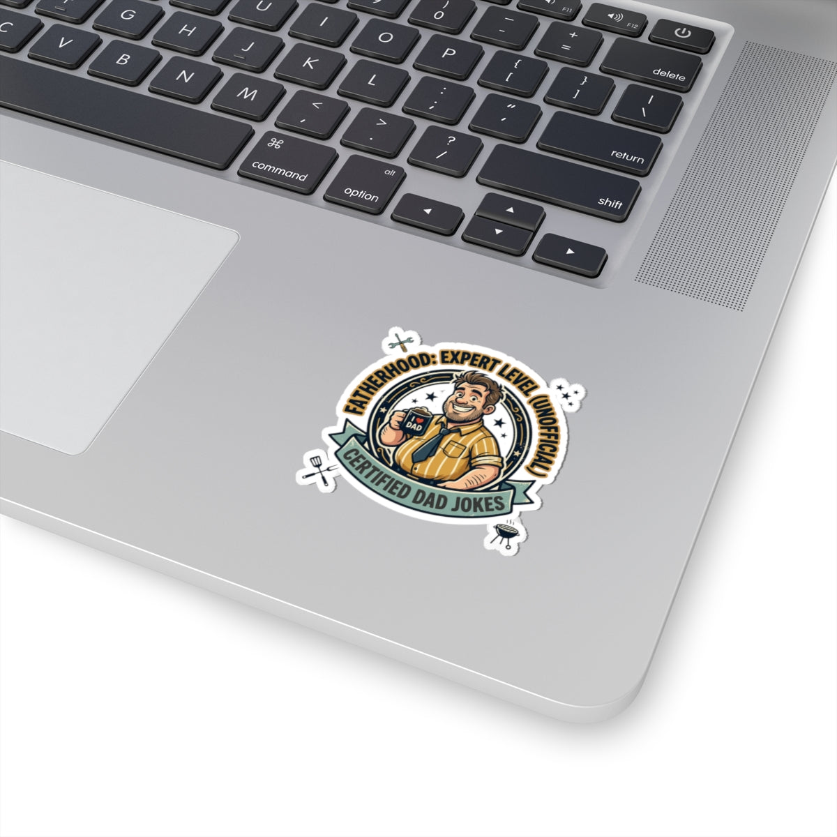 Certified Dad Jokes Sticker — Fatherhood: Expert Level (Unofficial)