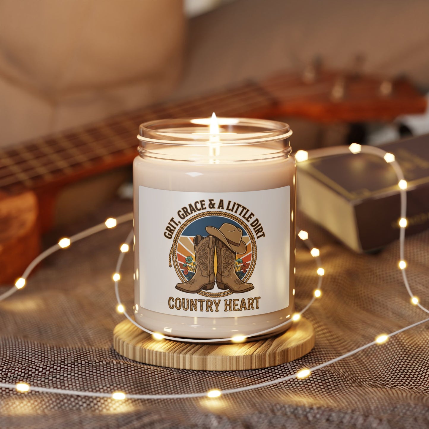 Country Heart Soy Candle | Rustic Western, Cowgirl Ranch Vibes