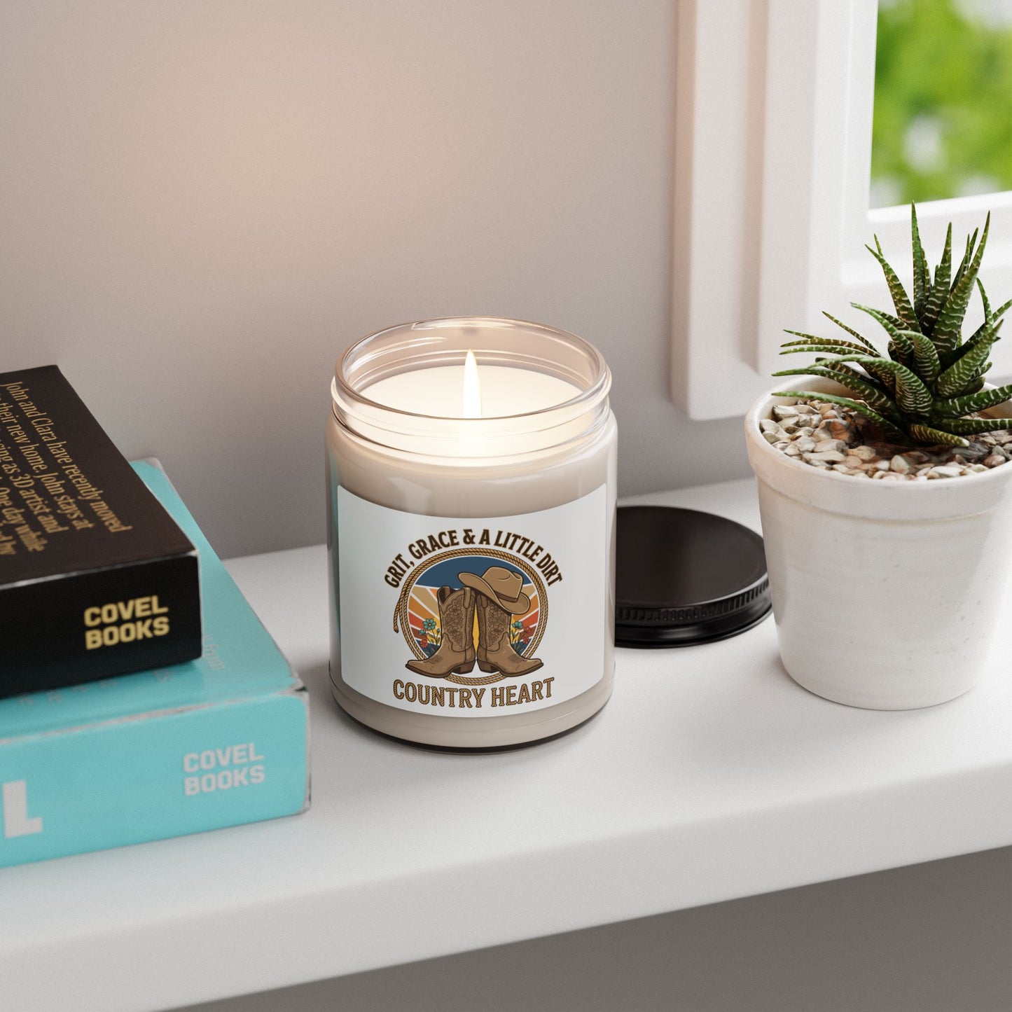 Country Heart Soy Candle | Rustic Western, Cowgirl Ranch Vibes