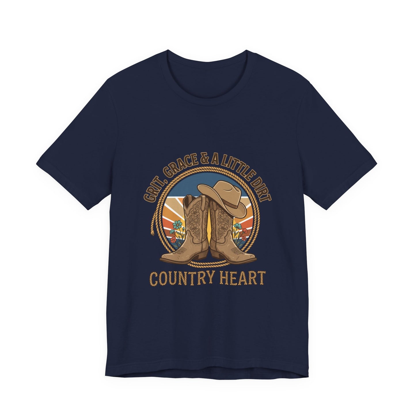 Country Heart Tee | Western Cowgirl Boots, Ranch Rodeo Rustic Prairie