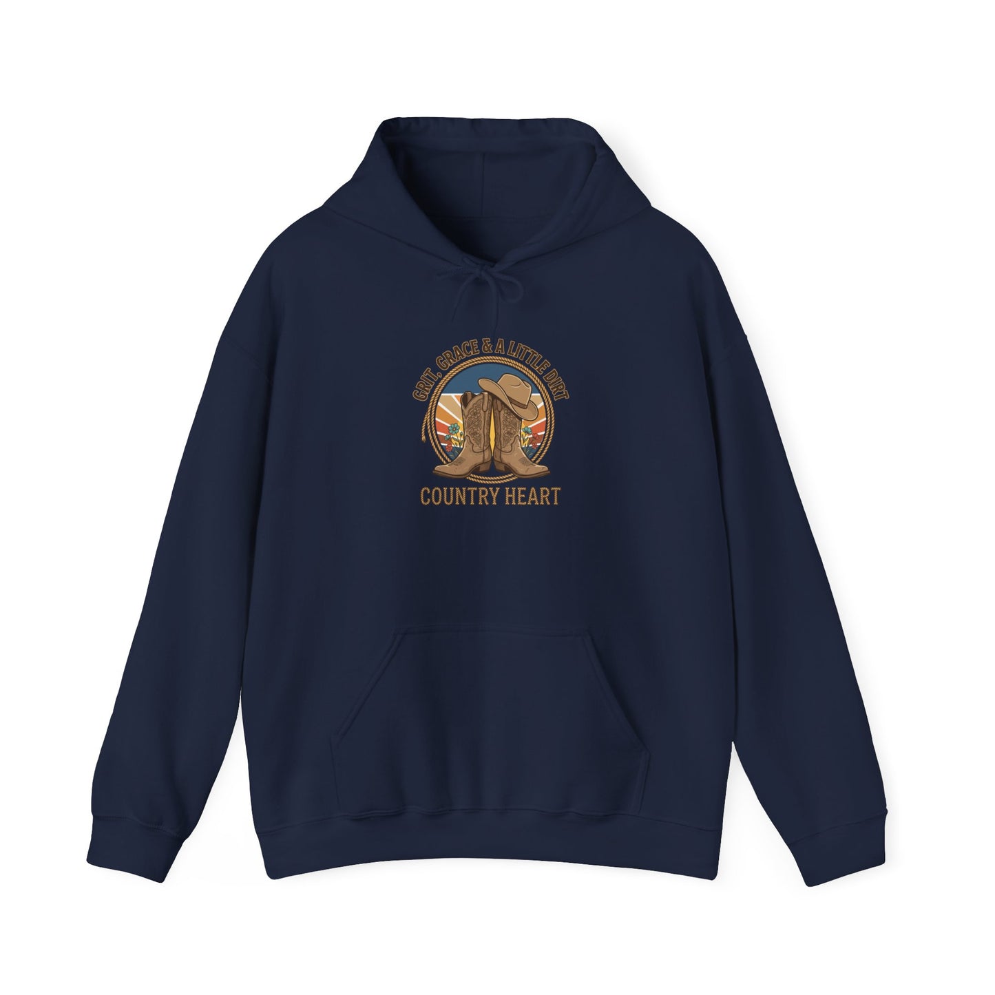 Country Heart Hoodie | western ranch cowgirl rustic prairie vintage